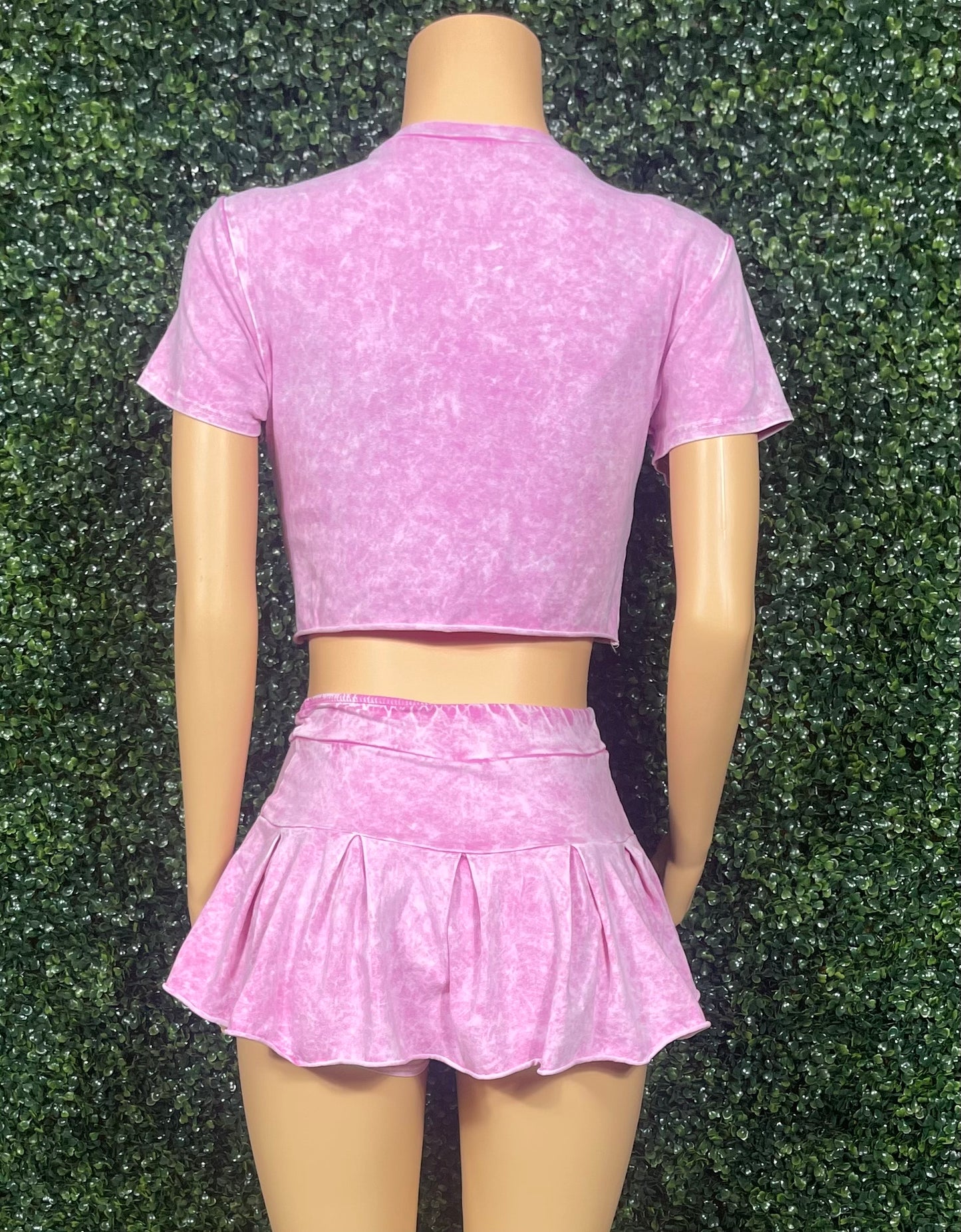 Paper stacking baby skirt set