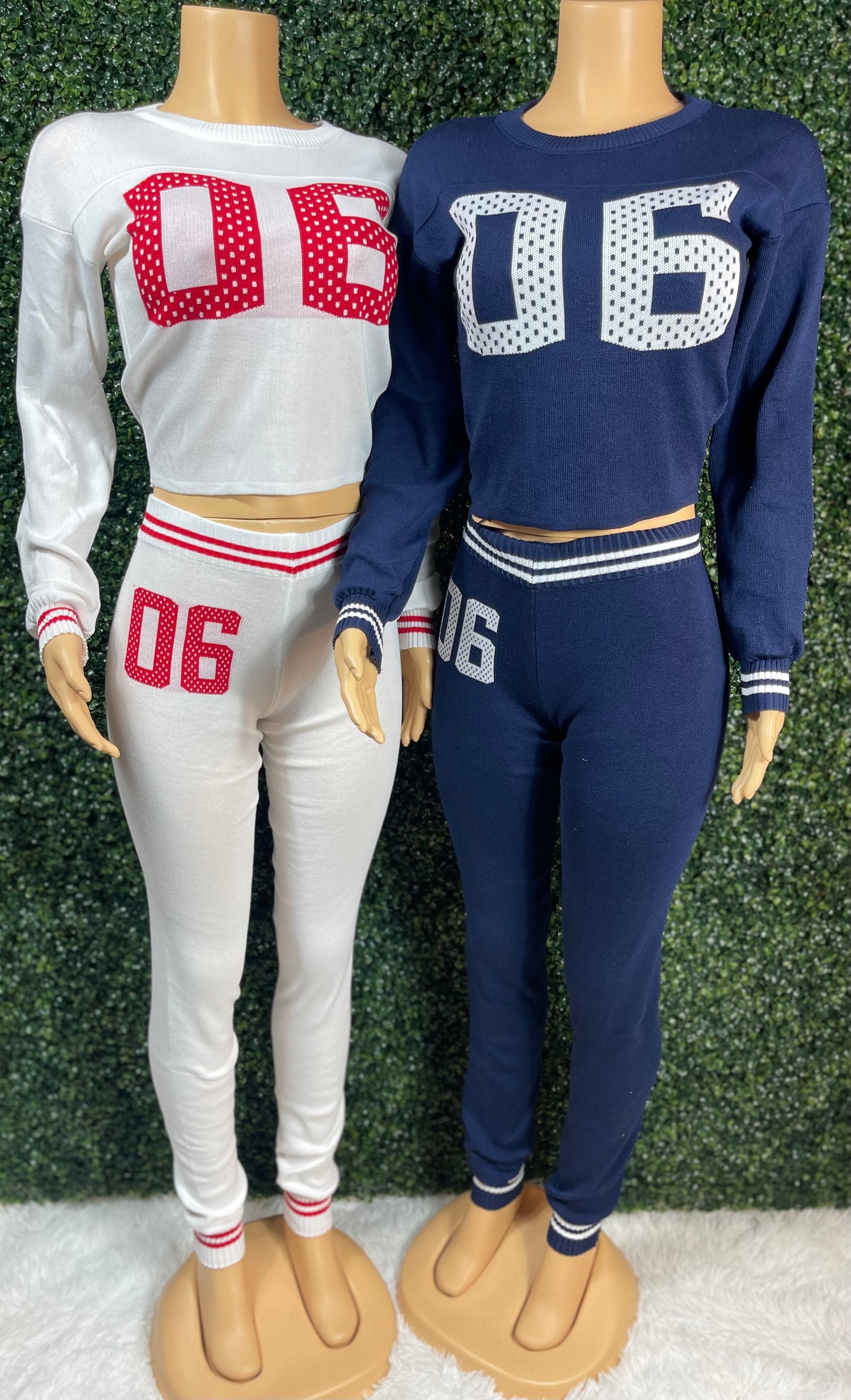 VARSITY SWEATER SET