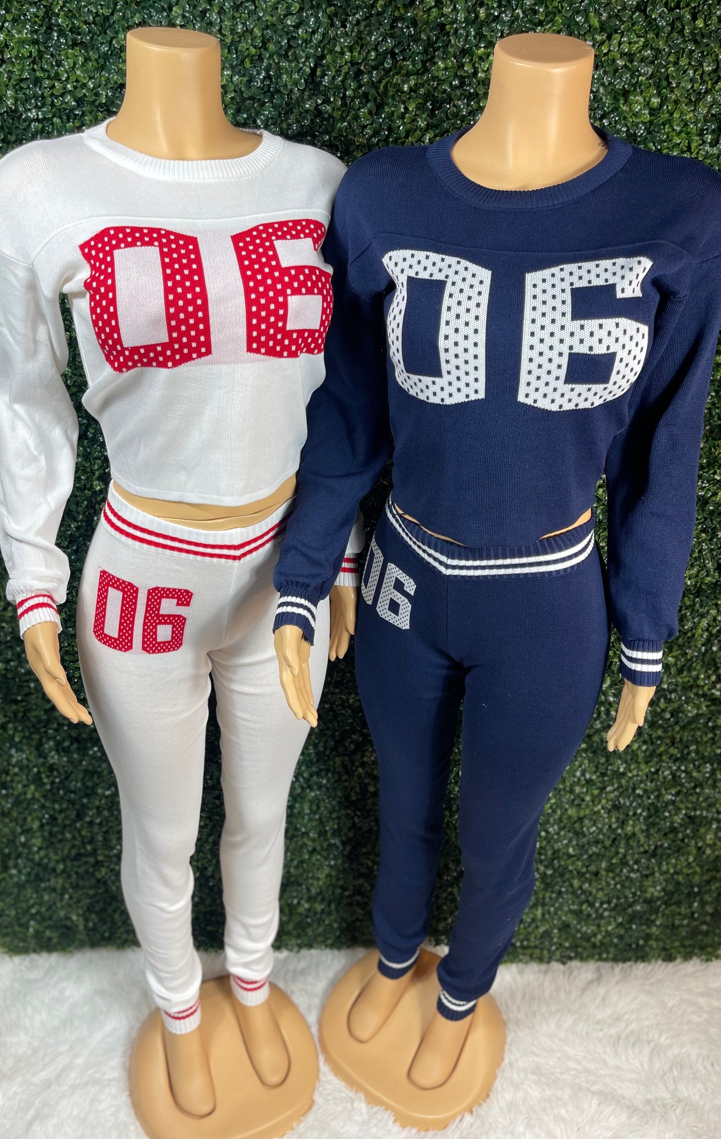 VARSITY SWEATER SET
