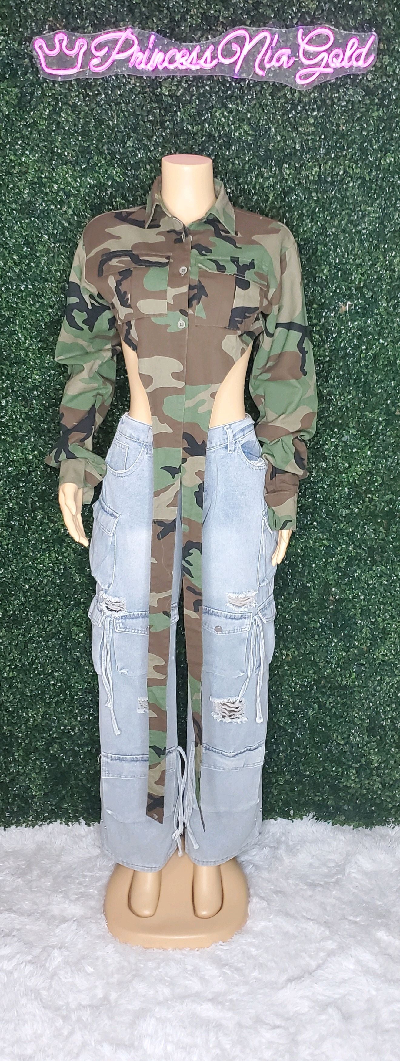 PRINCESS CAMO CORD JACKET